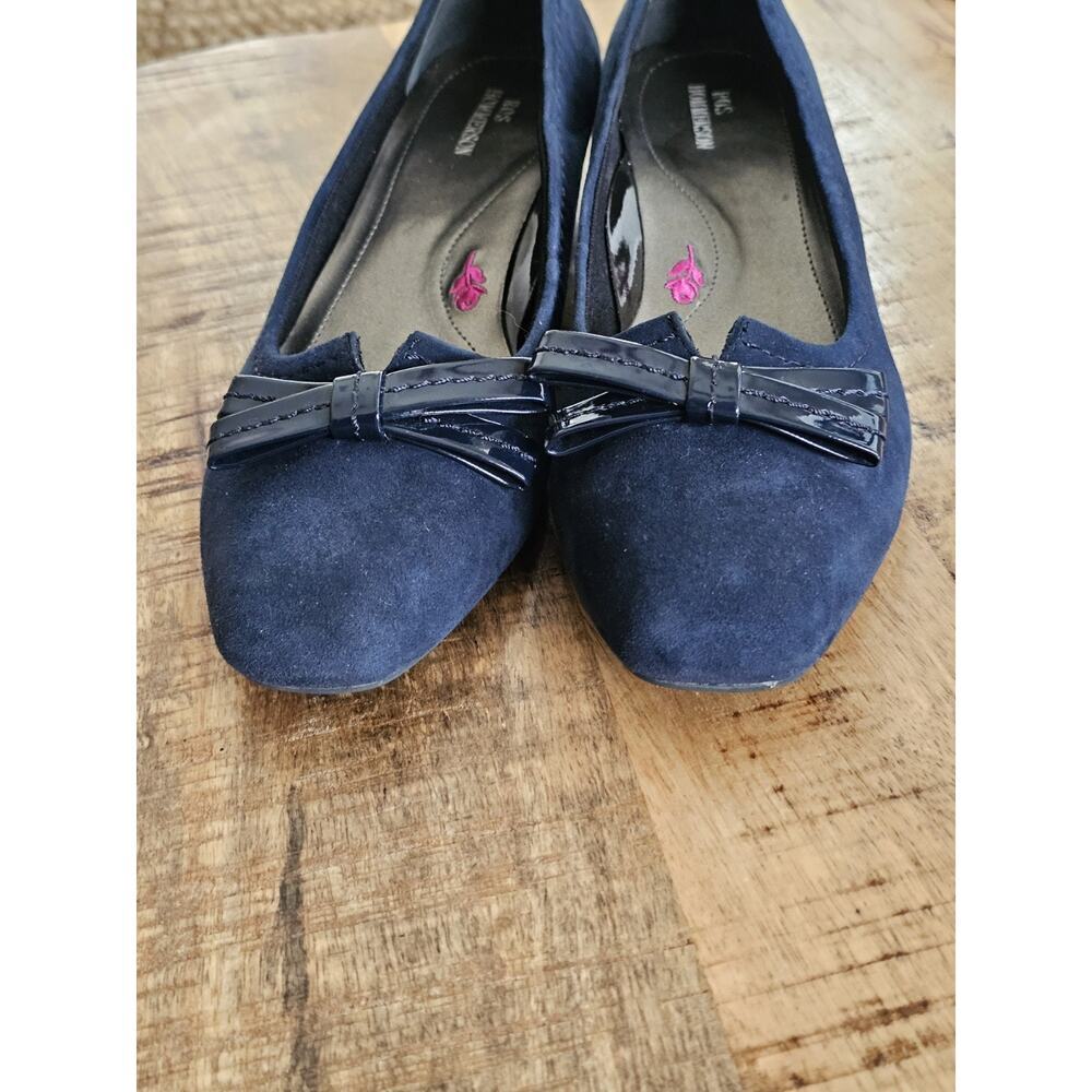 Ros Hommerson Leather Tulane Classic Slip On Shoe Women's Size 8.5 SS Navy - Picture 2 of 10